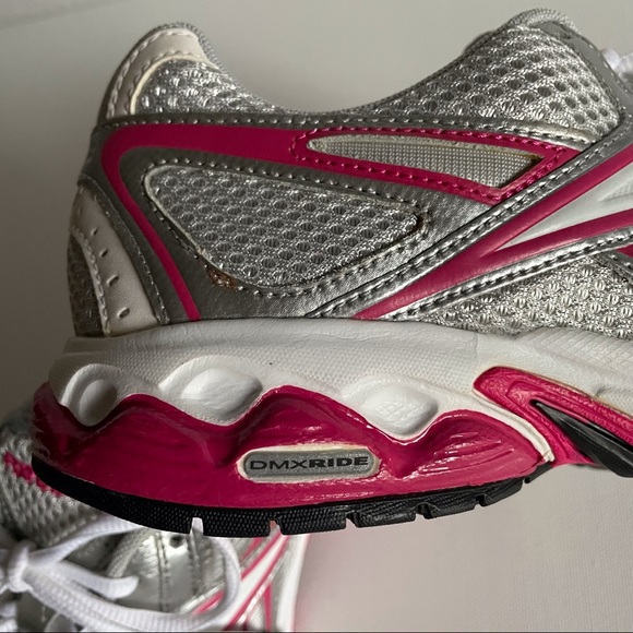 Reebok DMX Ride Running Shoes Lateral Flex Silver Gray Pink 039501 J82773 Sz 8 - Picture 7 of 10